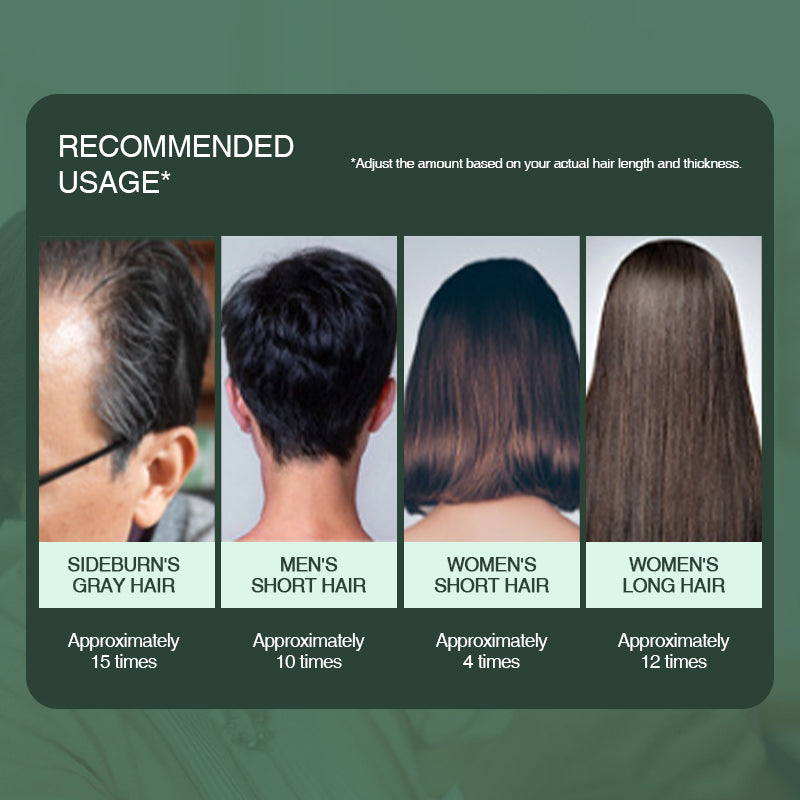 🔥Plant Extract Hair Dye Essence, Mild Irritation-Free Gray Hair Coverage Hair Color Cream With Ginseng Polygonum Extract At Home Hair Care For Men Women