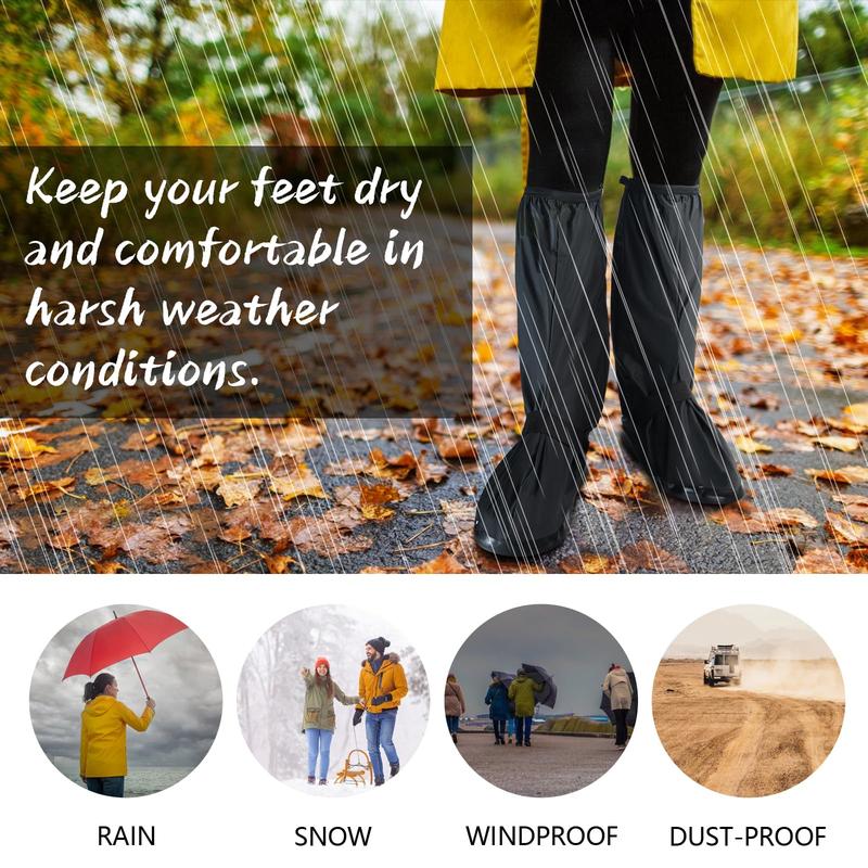 Waterproof Rain Boot Shoe Cover Non-Slip Waterproof Boot Covers for Snow & Rain