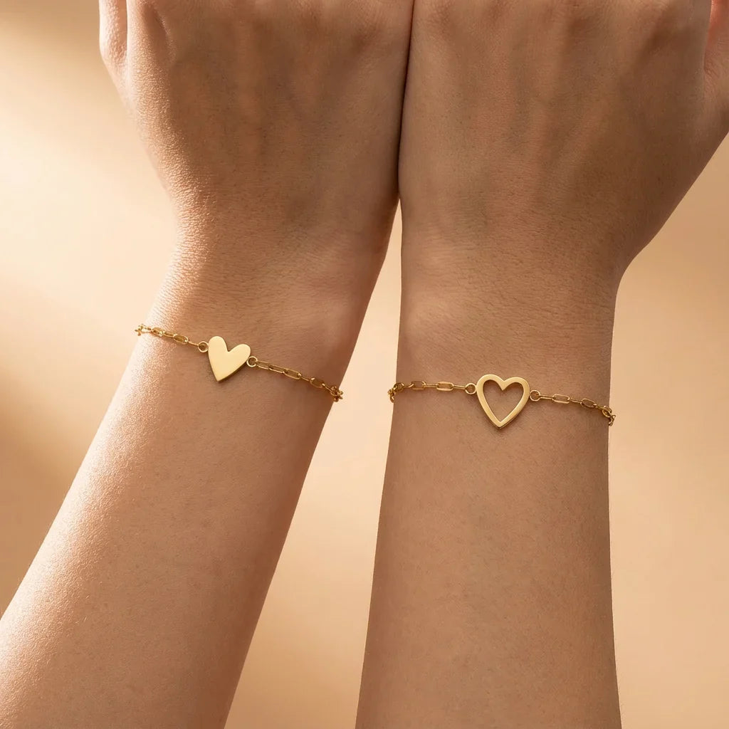 Matching Hearts Bracelet