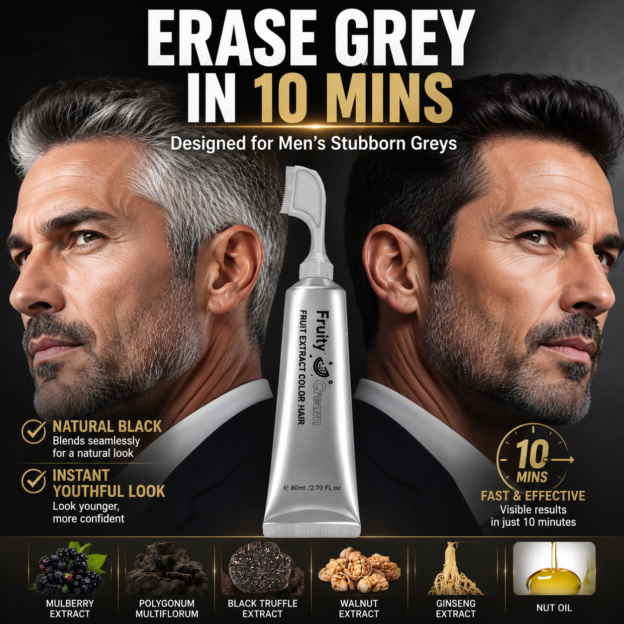 📢📢BUY 2 GET 1 FREE !! ⏰Long-Lasting Hair Color (With ZERO Damage!) ✨