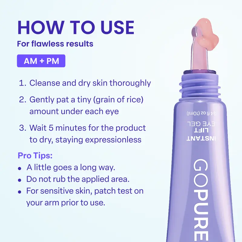 Plainlygoods Instant Lift Eye Gel – Bye Bye Eye Bags & Dark Circles