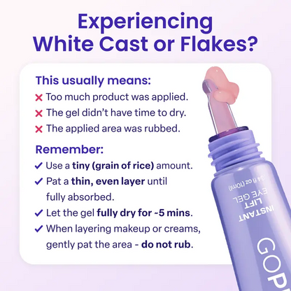 Plainlygoods Instant Lift Eye Gel – Bye Bye Eye Bags & Dark Circles