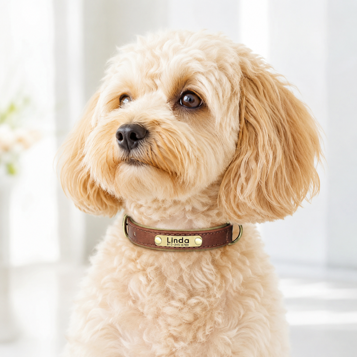 Personalized Dog Collar with Name & Phone Nr.