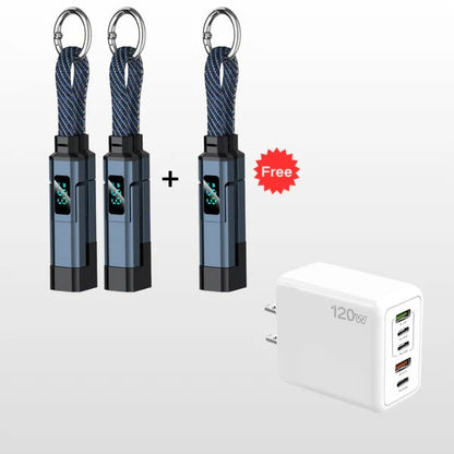 ⏰️Limited Time Flash Sale 🔥4-in-1 Digital Display Keychain Charging Cable