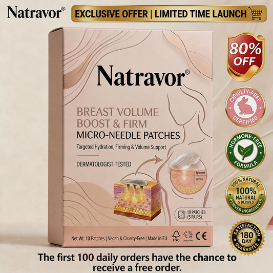 🔥Limited-time 60% sale--Natravor Targeted Breast Enhancement Advanced Nano-Microneedle Patches
