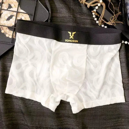 QS Sexy Breathable Mesh Boxer Shorts