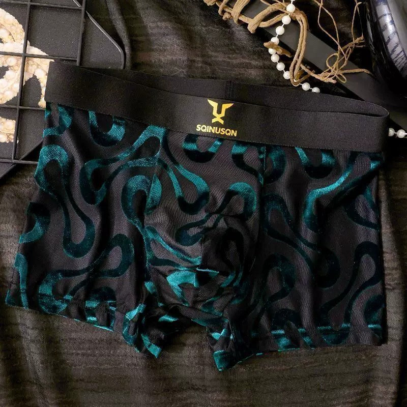 QS Sexy Breathable Mesh Boxer Shorts