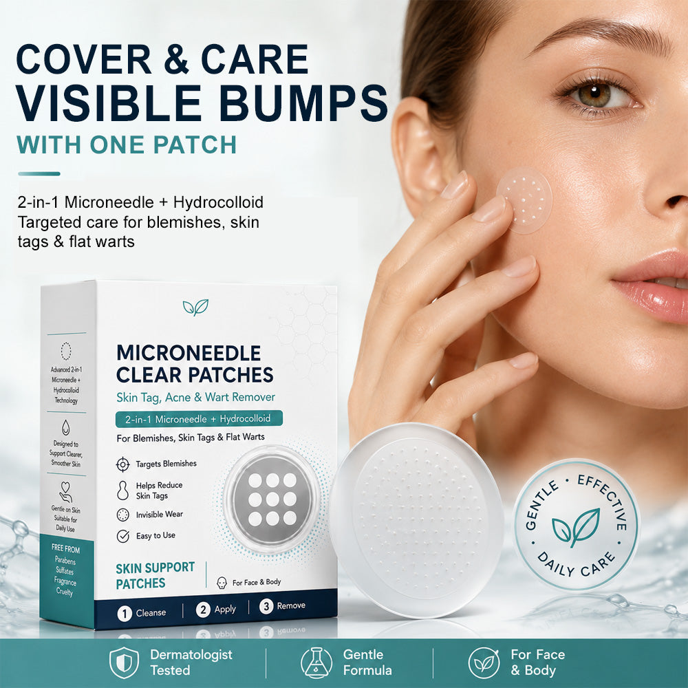 Effective MicroNeedle BotanicSkinTag Removal Patch