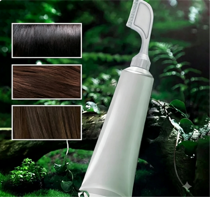 🔥Plant Extract Hair Dye Essence, Mild Irritation-Free Gray Hair Coverage Hair Color Cream With Ginseng Polygonum Extract At Home Hair Care For Men Women