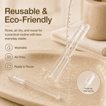 Reusable Sticky Ear Cleaning Stick, Soft Adhesive Tip for Dry Earwax