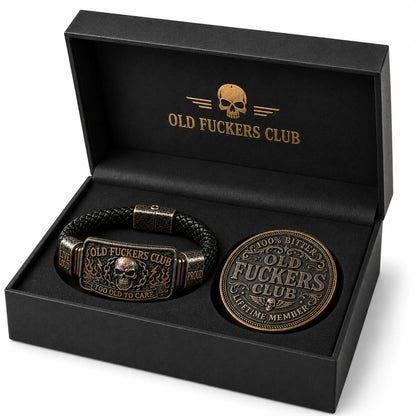 🔥 Today Only:Old-fuckers club bracelet/ coin-Only 17 Left