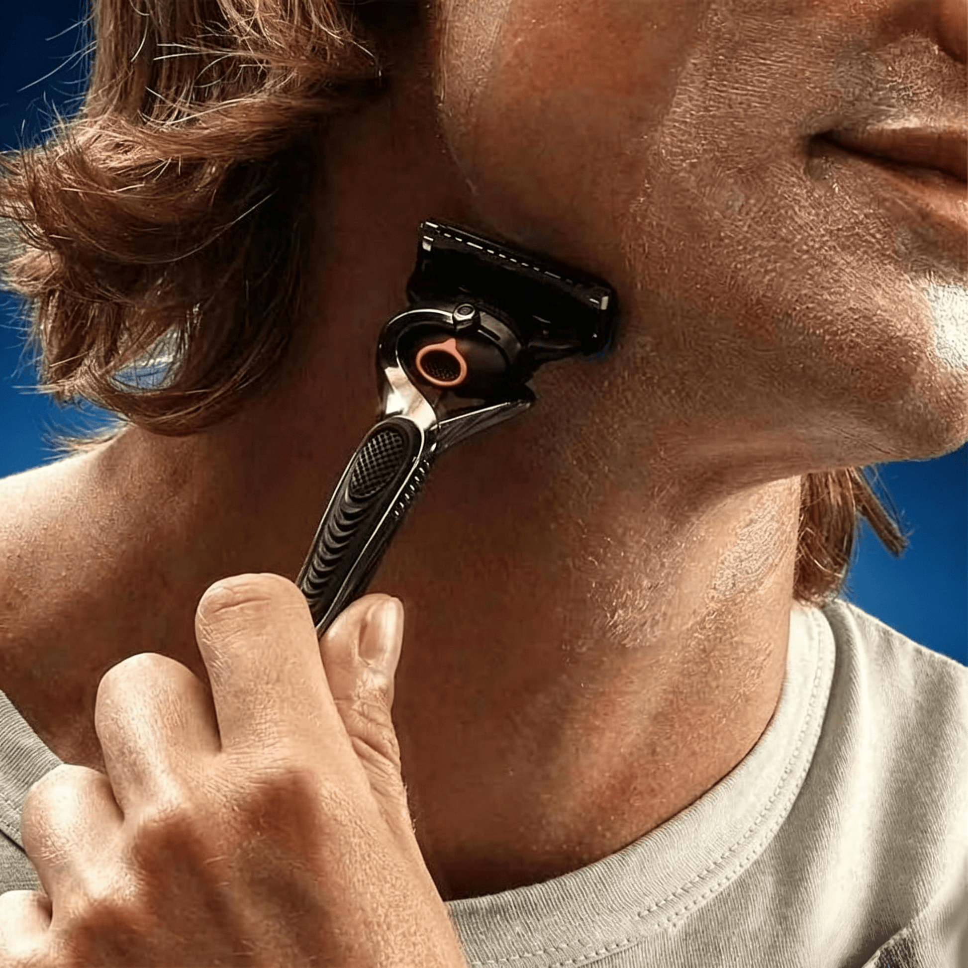 Men’s 6-Blade Shaving Set: Razor Handle with 24 or 48 Spare Cartridges