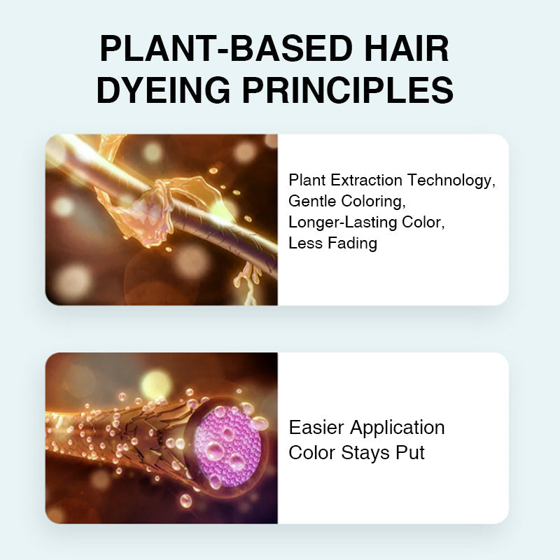 🔥Plant Extract Hair Dye Essence, Mild Irritation-Free Gray Hair Coverage Hair Color Cream With Ginseng Polygonum Extract At Home Hair Care For Men Women