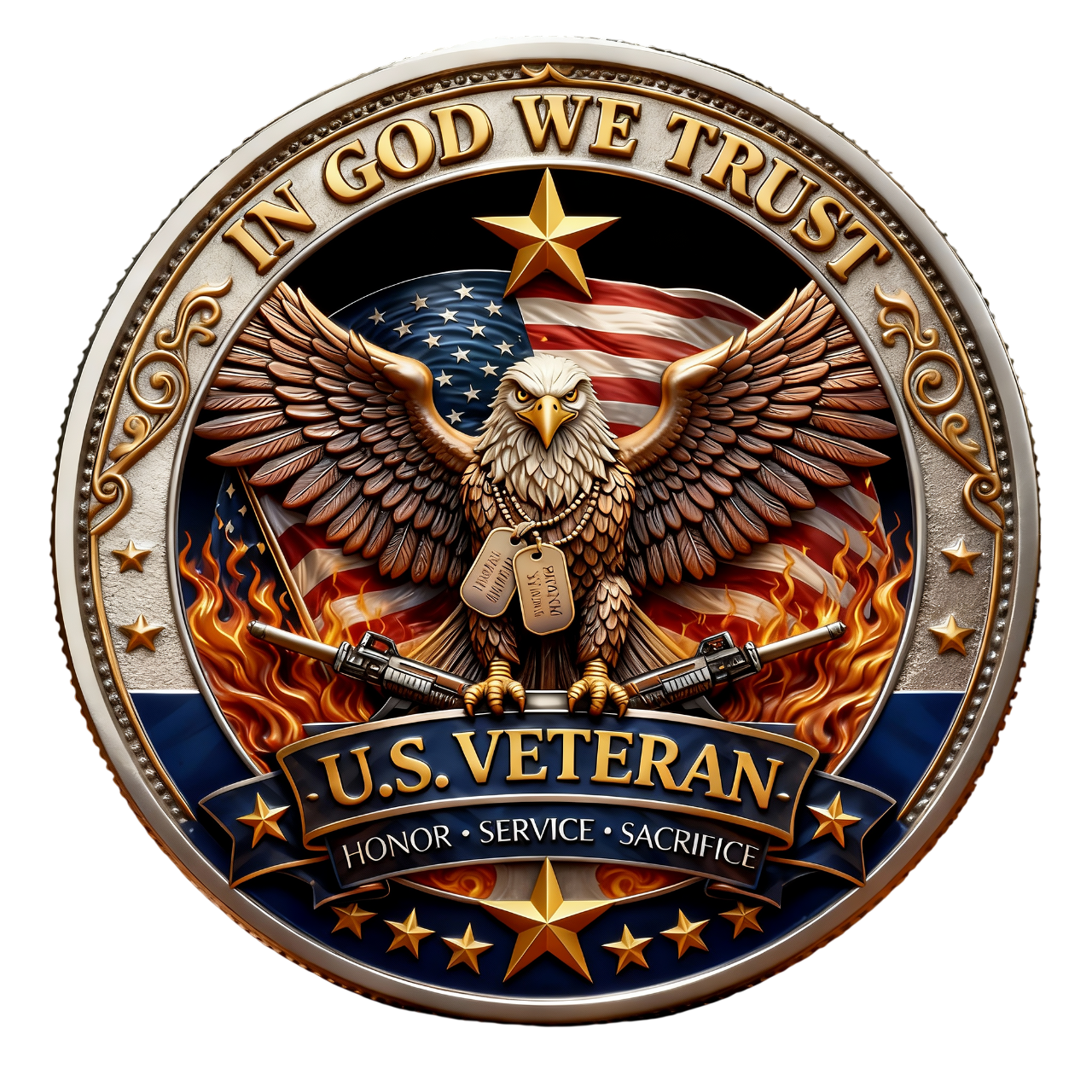 🔥Last Day 50% OFF🔥250 Years of Freedom Veteran Tribute Coin