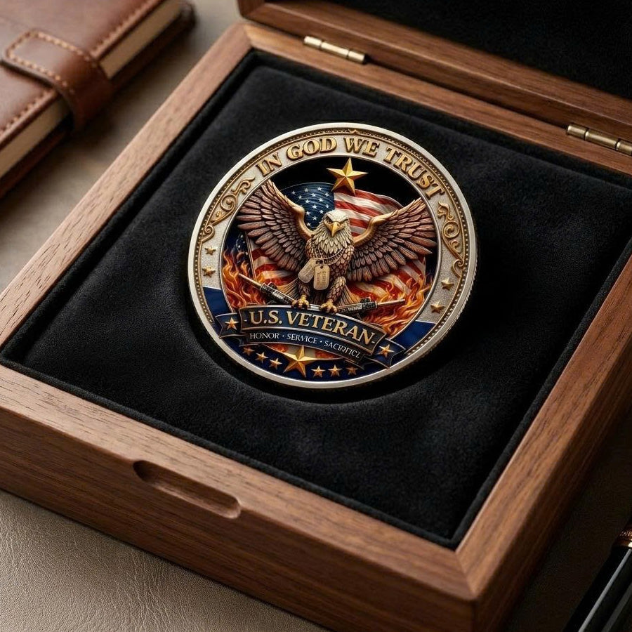 🔥Last Day 50% OFF🔥250 Years of Freedom Veteran Tribute Coin