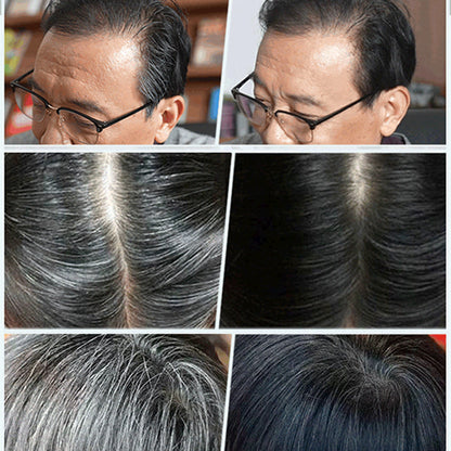 🔥Plant Extract Hair Dye Essence, Mild Irritation-Free Gray Hair Coverage Hair Color Cream With Ginseng Polygonum Extract At Home Hair Care For Men Women