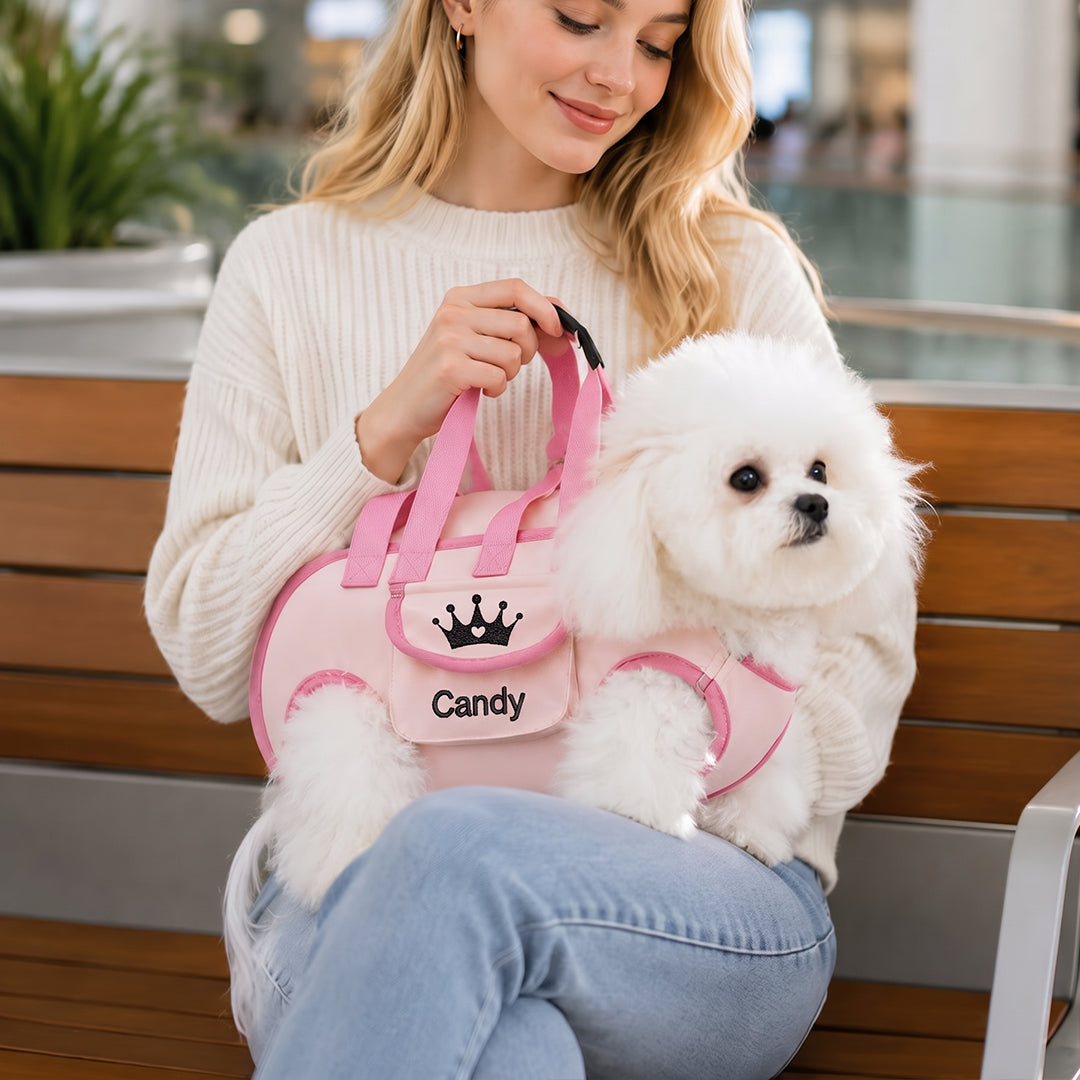 Personalized Custom Portable, Breathable, Crossbody Pet Backpack