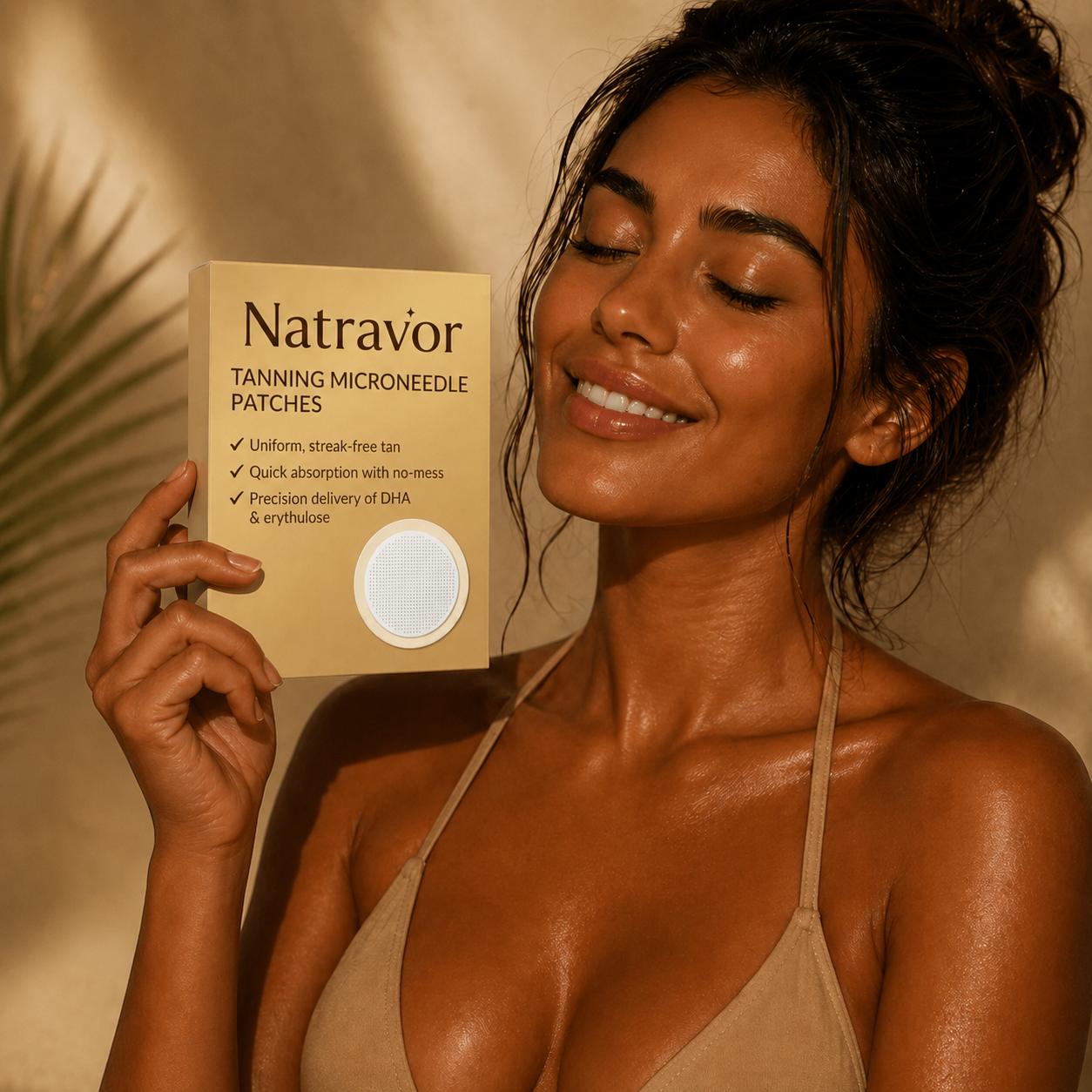Natravor Tanning Microneedle Patches — Biological Self-Tanner, Zero DHA