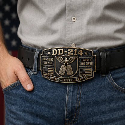 🎖️DD-214 Veteran Honor Belt Buckle (✨2026 Limited Edition)
