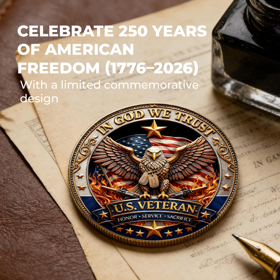 🔥Last Day 50% OFF🔥250 Years of Freedom Veteran Tribute Coin