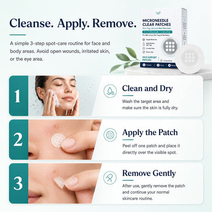 Effective MicroNeedle BotanicSkinTag Removal Patch