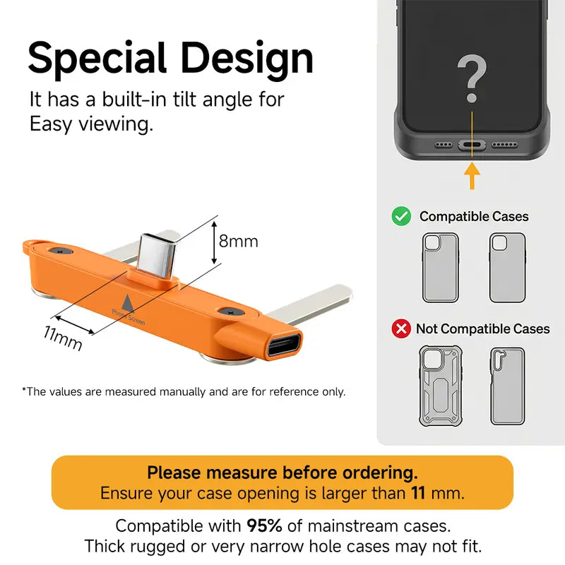 Type-C Fast Charging Cable With Detatchable Stand