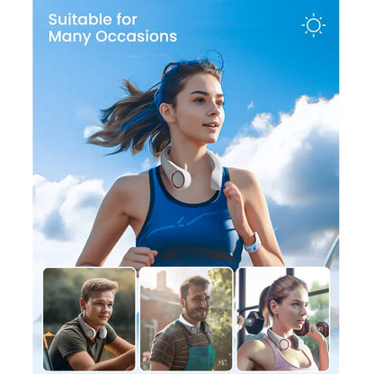 Portable Neck Fan, Bladeless Wearable Personal Fan