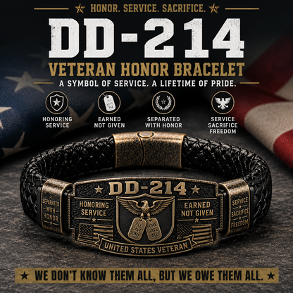 DD-214 Veteran Honor Bracelet - Only 17 Left