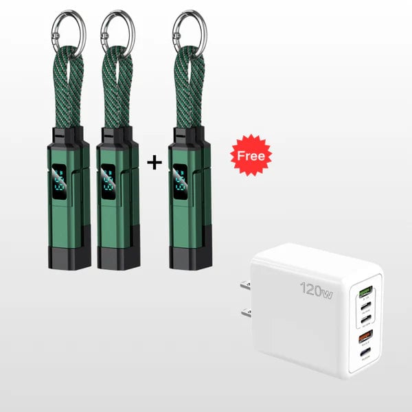 ⏰️Limited Time Flash Sale 🔥4-in-1 Digital Display Keychain Charging Cable