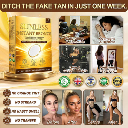 𝑶𝒇𝒇𝒊𝒄𝒊𝒂𝒍 𝑺𝒕𝒐𝒓𝒆 | ☀️𝐒𝐮𝐧𝐥𝐞𝐬𝐬 𝐈𝐧𝐬𝐭𝐚𝐧𝐭 𝐁𝐫𝐨𝐧𝐳𝐞 𝐓𝐚𝐧𝐧𝐢𝐧𝐠 𝐌𝐢𝐜𝐫𝐨𝐧𝐞𝐞𝐝𝐥𝐞 𝐏𝐚𝐭𝐜𝐡 🇬🇧 (𝐉𝐮𝐬𝐭 𝐨𝐧𝐜𝐞 𝐚 𝐝𝐚𝐲) 𝐕𝐢𝐬𝐢𝐛𝐥𝐞 𝐁𝐫𝐨𝐧𝐳𝐞 𝐆𝐥𝐨𝐰 𝐢𝐧 𝟕 𝐃𝐚𝐲𝐬 ✅ 𝐍𝐨 𝐔𝐕, 𝐍𝐨 𝐎𝐫𝐚𝐧𝐠𝐞, 𝐍𝐨 𝐒𝐭𝐫𝐞𝐚𝐤𝐬, 𝐍𝐨 𝐃𝐇𝐀, 𝐍𝐨 𝐌𝐞𝐬𝐬.