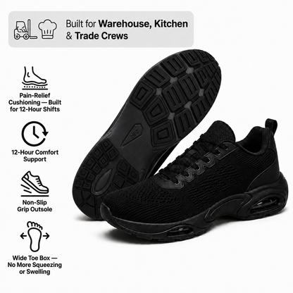 Faventina™ SHIFT-12 — Work Sneakers for Men | 12-Hour Support on Hard Floors