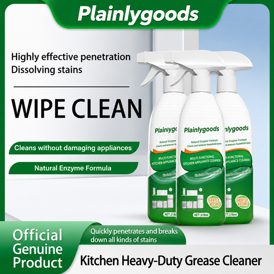 Plainlygoods Household Kitchen Cleaner Spray - Liquid Grease Remover for Stovetops, Range Hoods - 318 ml/Bottle M1, Summer Vibes ,Summer Wins