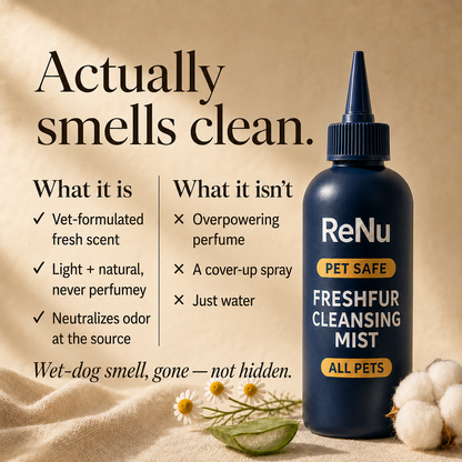 ReNu FreshFur Shower Brush + Cleansing Mist