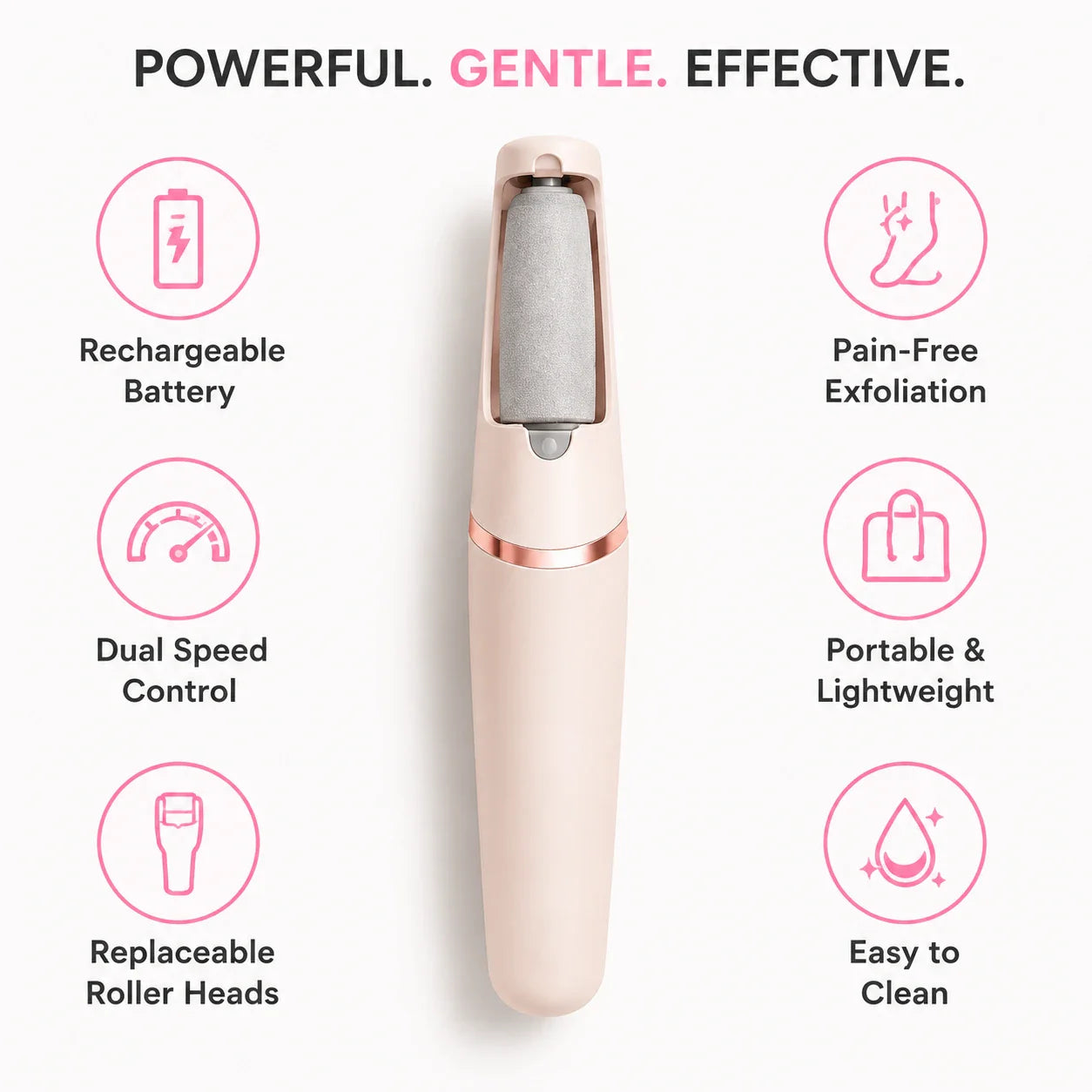 Valanea SilkSmooth Pro™ Electric Foot Callus Remover