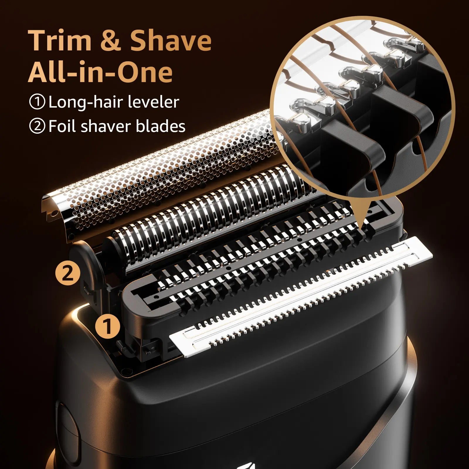 🪒 Men’s Mini Foil Shaver – IPX7 Waterproof Wet & Dry Portable Razor