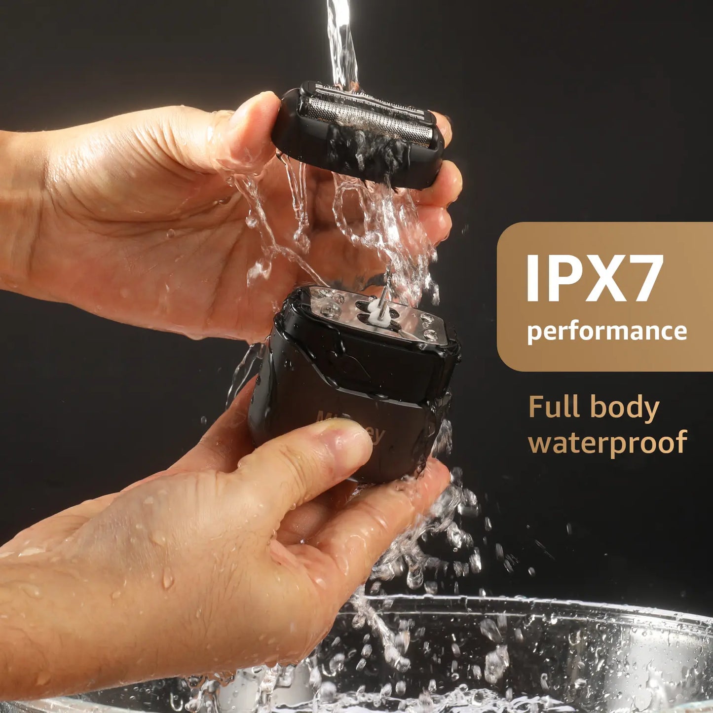 🪒 Men’s Mini Foil Shaver – IPX7 Waterproof Wet & Dry Portable Razor