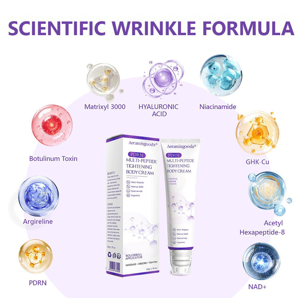 Aeramisgoods®🔥PDRN Multi-Peptide Massaging Body Roller Cream- Anti-aging, Hydrating, Skin Firming & Lifting, Skin Repair, Even Tone, Acne and Dark Spot Treatment, Wart and Mole Removal, and Psoriasis Relief