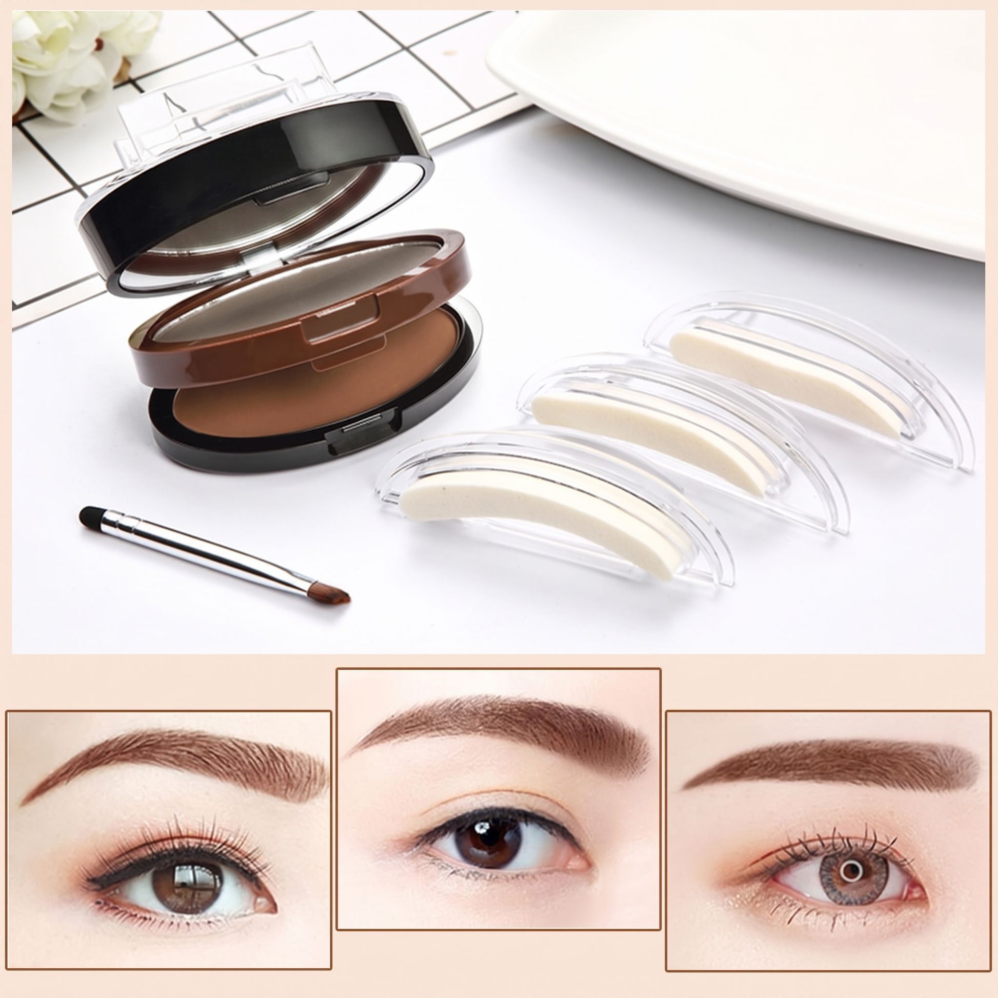 Blacin Eyebrow Stamp Kit – Waterproof & Natural Finish