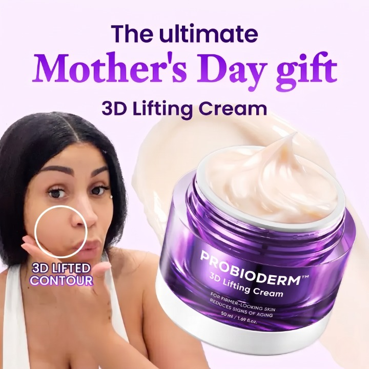 [Cardi B Pick]  Probioderm 3D Lifting Cream 1.7 fl oz | Advanced Korean Facial Night Cream with 17-Peptide Complex & Probioderm for Wrinkles on Face and Neck, Butter-Rich Texture for Perfect Slugging
