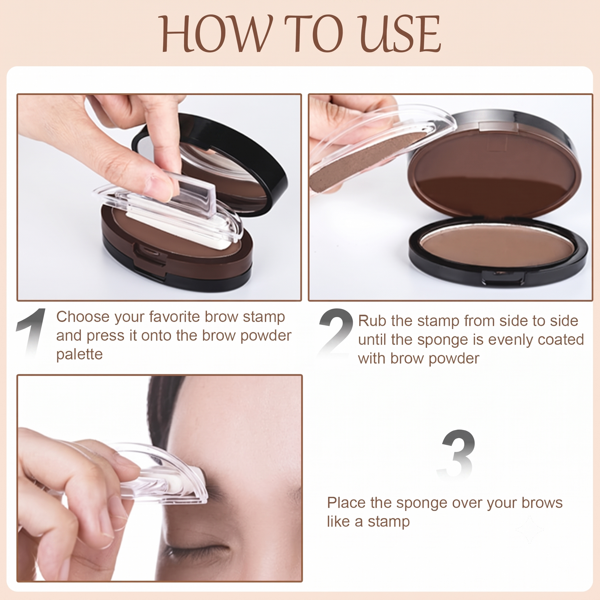 Blacin Eyebrow Stamp Kit – Waterproof & Natural Finish