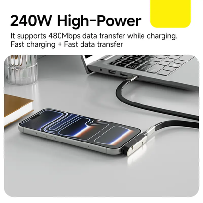 Type-C Fast Charging Cable With Detatchable Stand