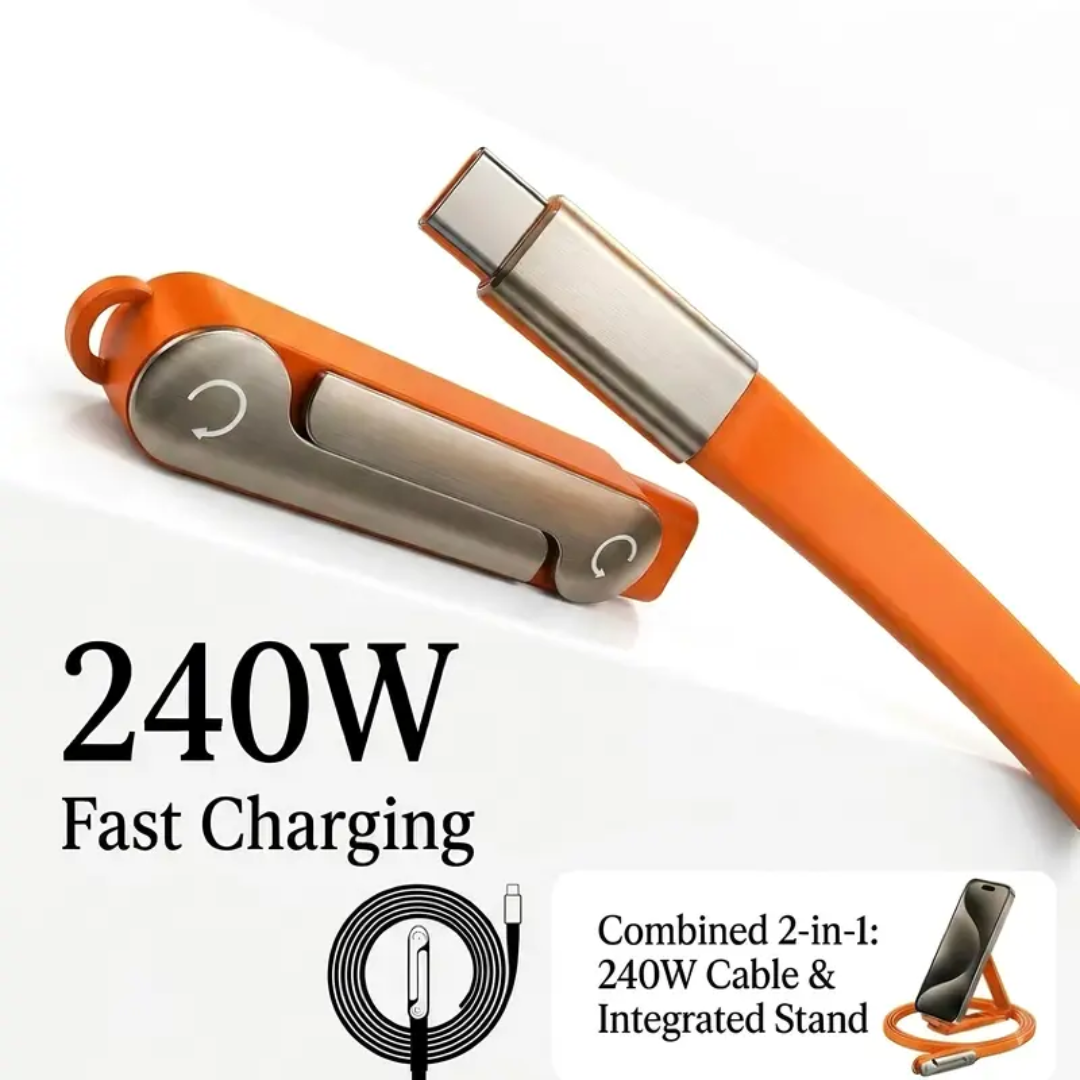Type-C Fast Charging Cable With Detatchable Stand