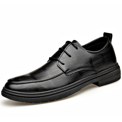 Height-increasing shoes that look like standard dress shoes