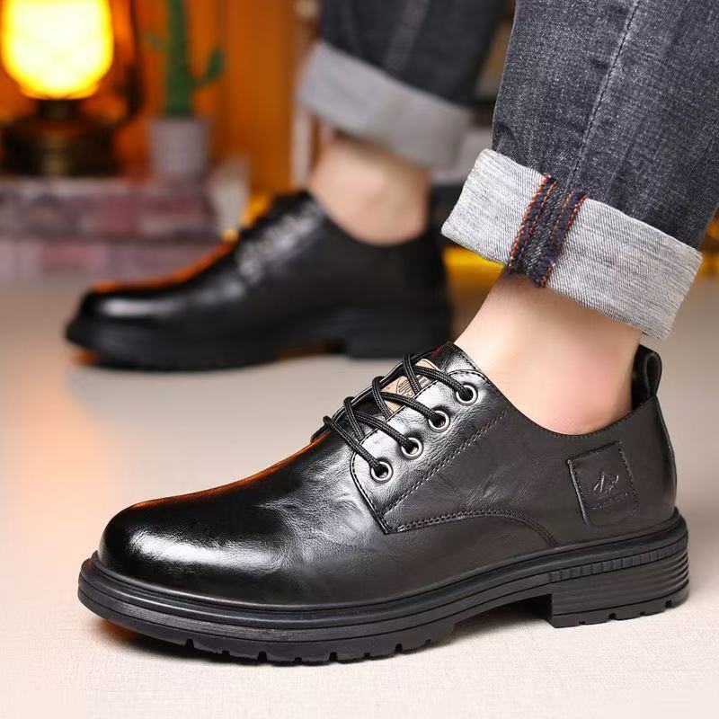 British-style business leather shoes