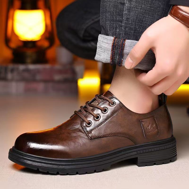 British-style business leather shoes