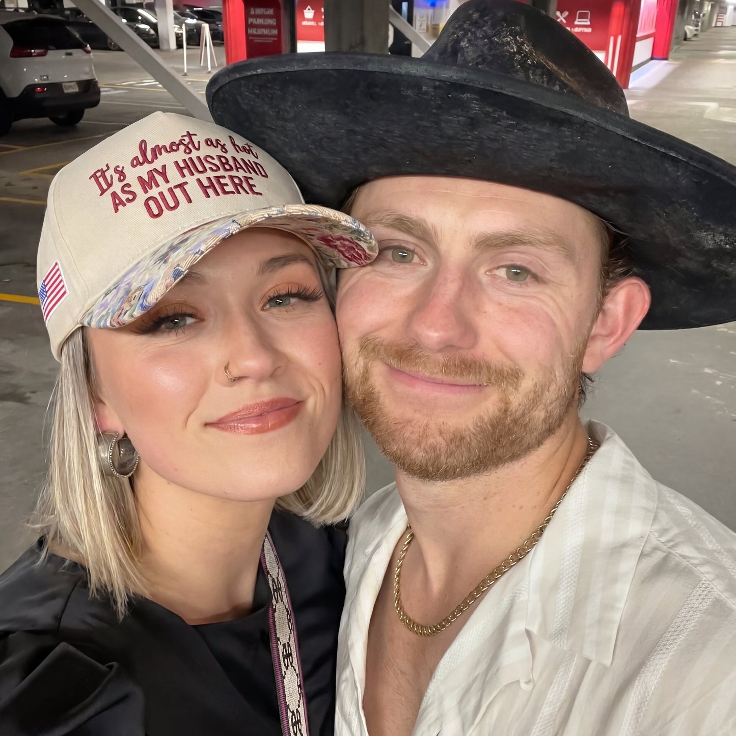 My Husband Out Here FLoral Hat