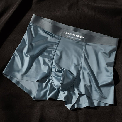 BEAUTY- 4 PCS Luxury Ice Silk Boxers For Men