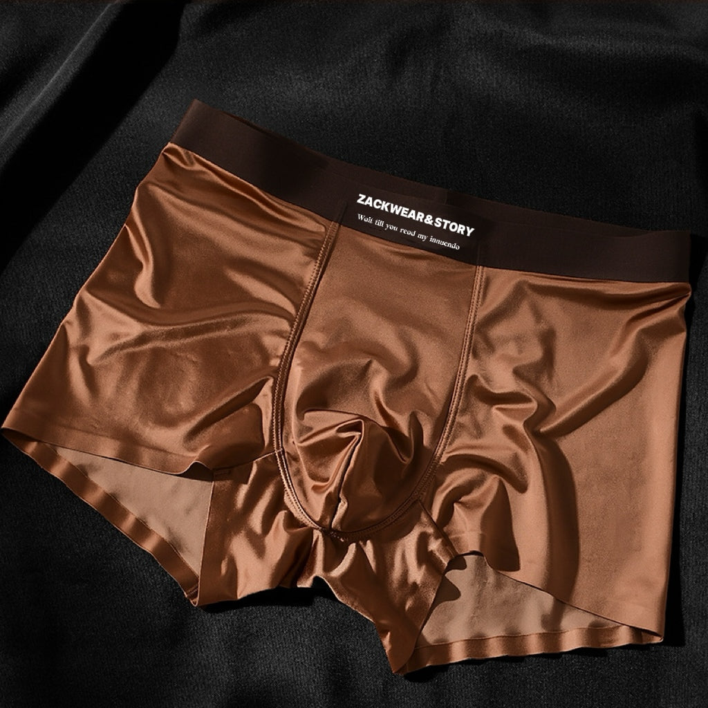 BEAUTY- 4 PCS Luxury Ice Silk Boxers For Men