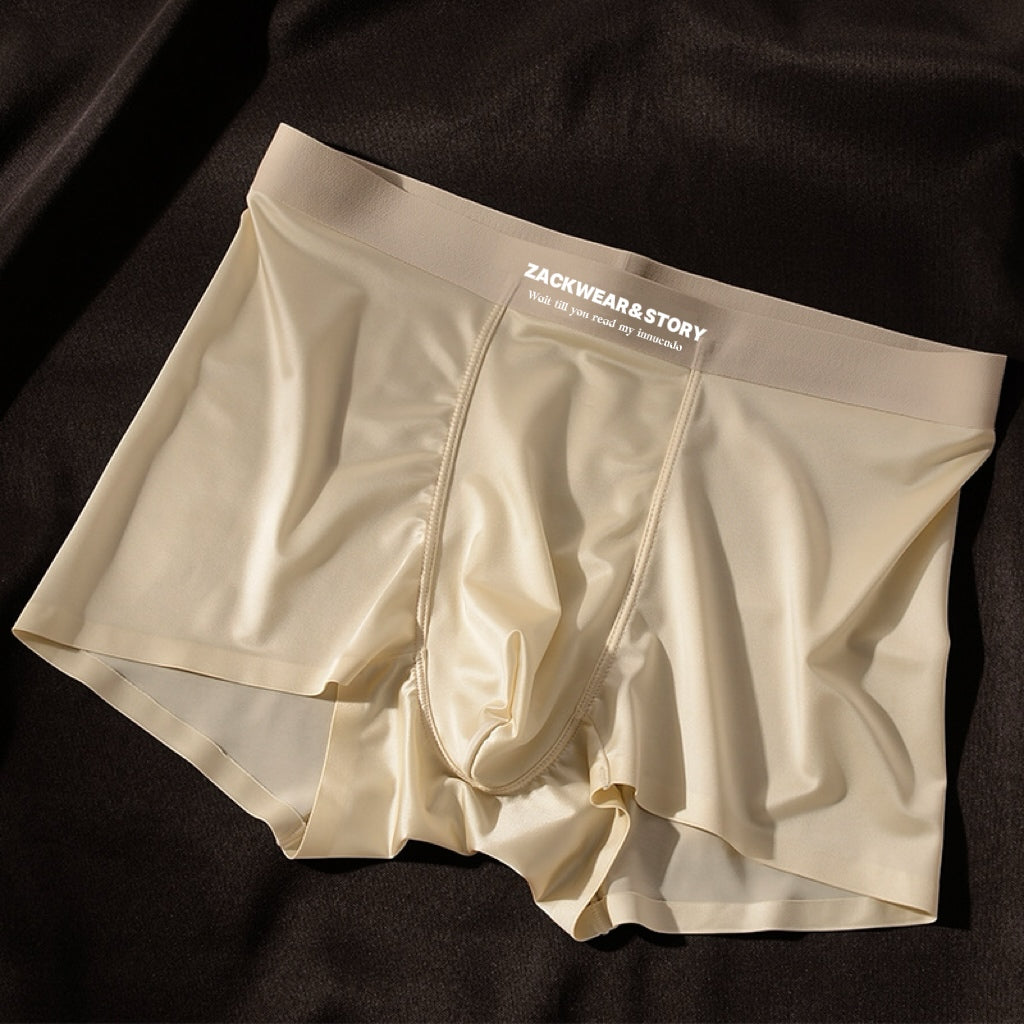 BEAUTY- 4 PCS Luxury Ice Silk Boxers For Men
