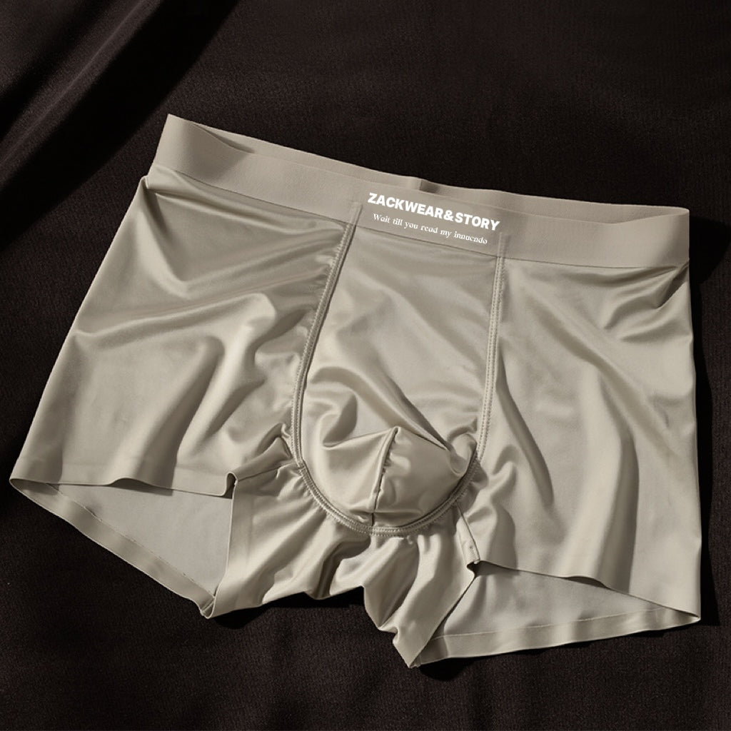 BEAUTY- 4 PCS Luxury Ice Silk Boxers For Men